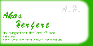 akos herfert business card